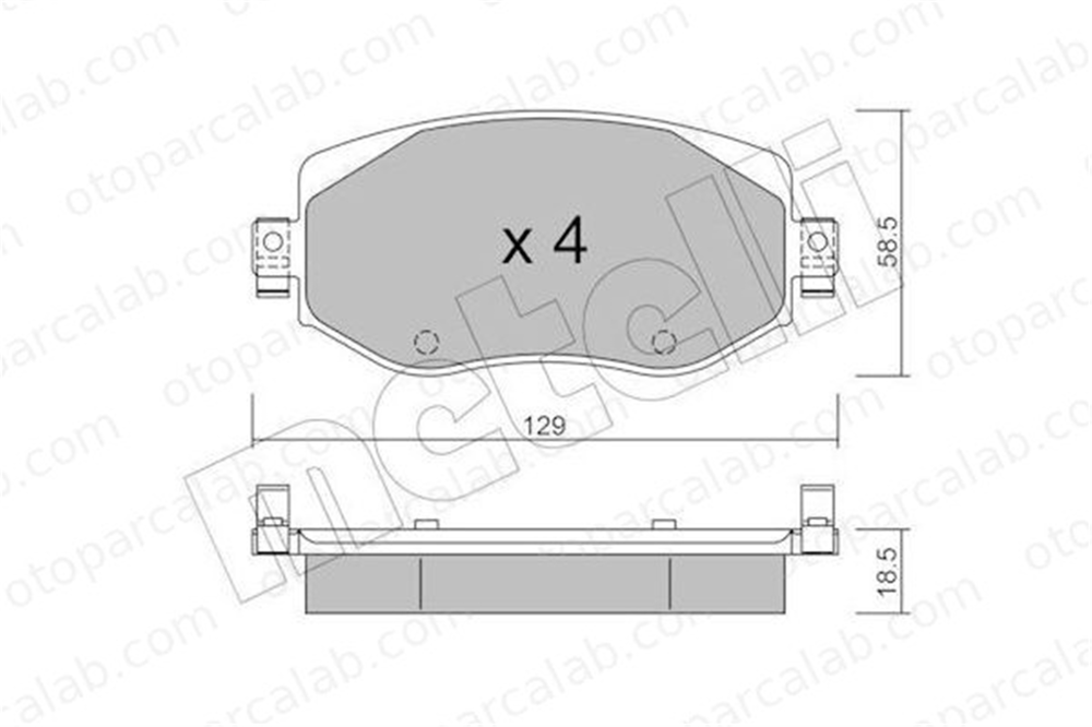 AYD 60017AA Fren Disk Balata Ön RENAULT MEGANE IV Grandtour MEGANE IV Hatchback 410603407R 410605929R