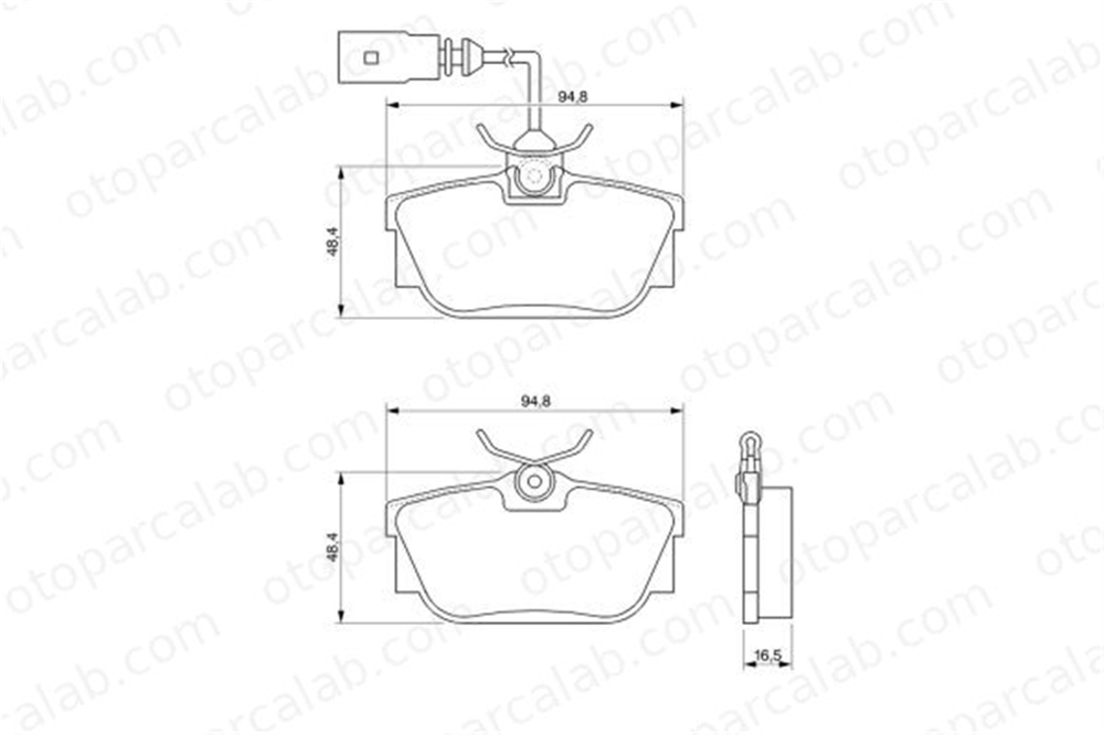 AYD 60029AA Fren Disk Balata Arka FORD GALAXY I GALAXY MK I VAN 986424542 1109015