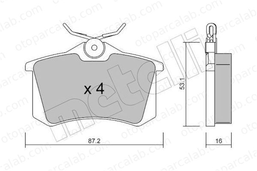 AYD 60033A Fren Disk Balata Arka RENAULT MEGANE III Coupe MEGANE III Hatchback 7701206784 8E0698451E