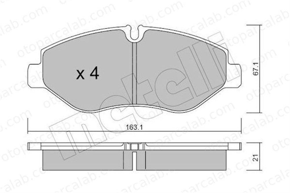 AYD 60160A Fren Disk Balata Ön IVECO DAILY IV Panelvan/Van DAILY IV Platform şasi 42561355 42555881