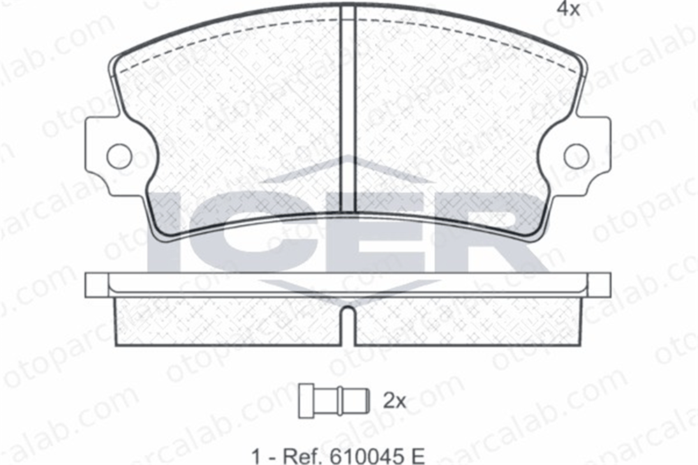 AYD 60162AA Fren Disk Balata Ön RENAULT 18 7701201470 7701202890