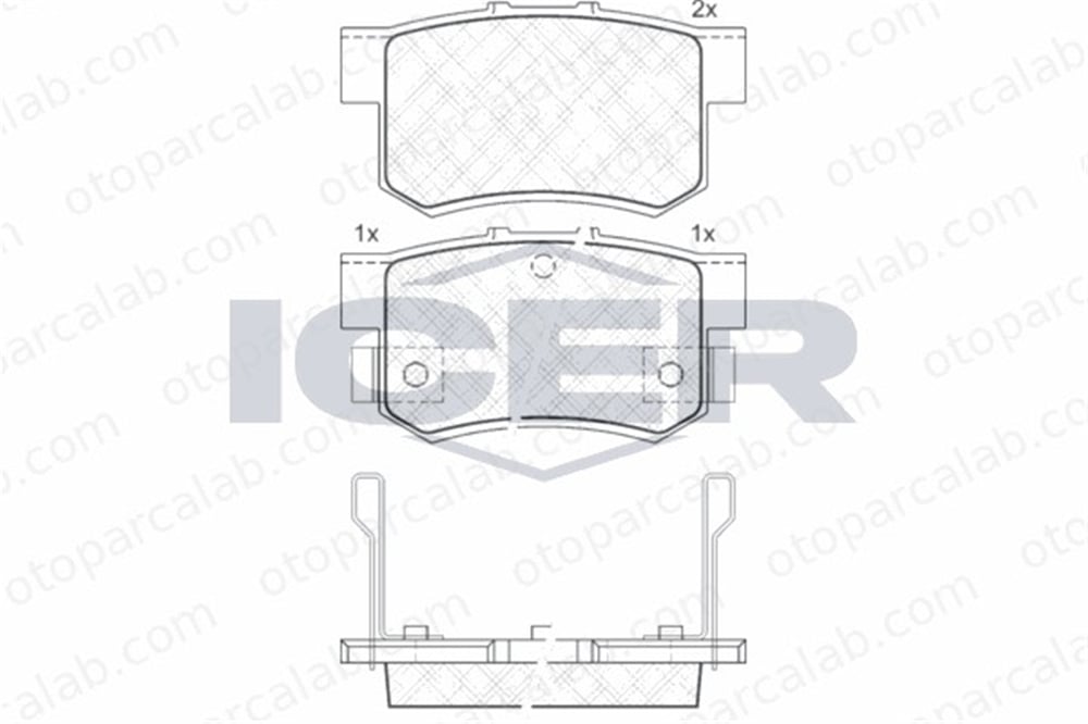 AYD 60167A Fren Disk Balata Arka SUZUKI SX4 FIAT SEDICI 6430S2A000 43022S5AJ01