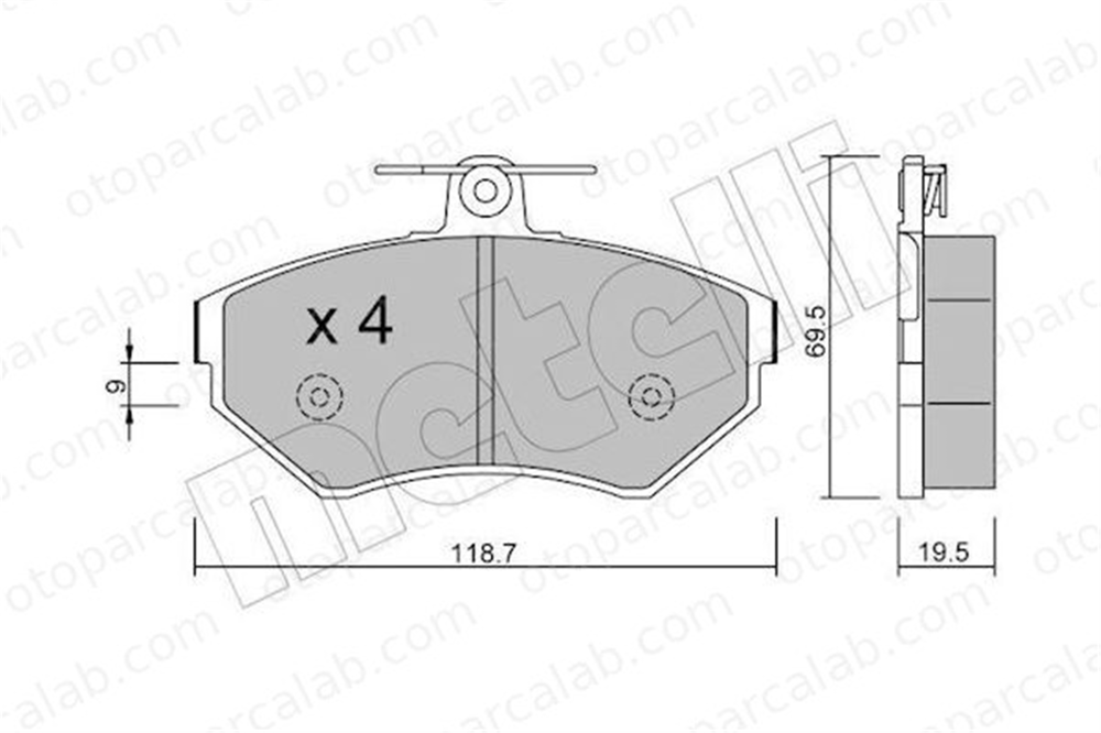 AYD 60178AA Fren Disk Balata Ön VW GOLF III Variant PASSAT B5 8E0698151A 8E0698151