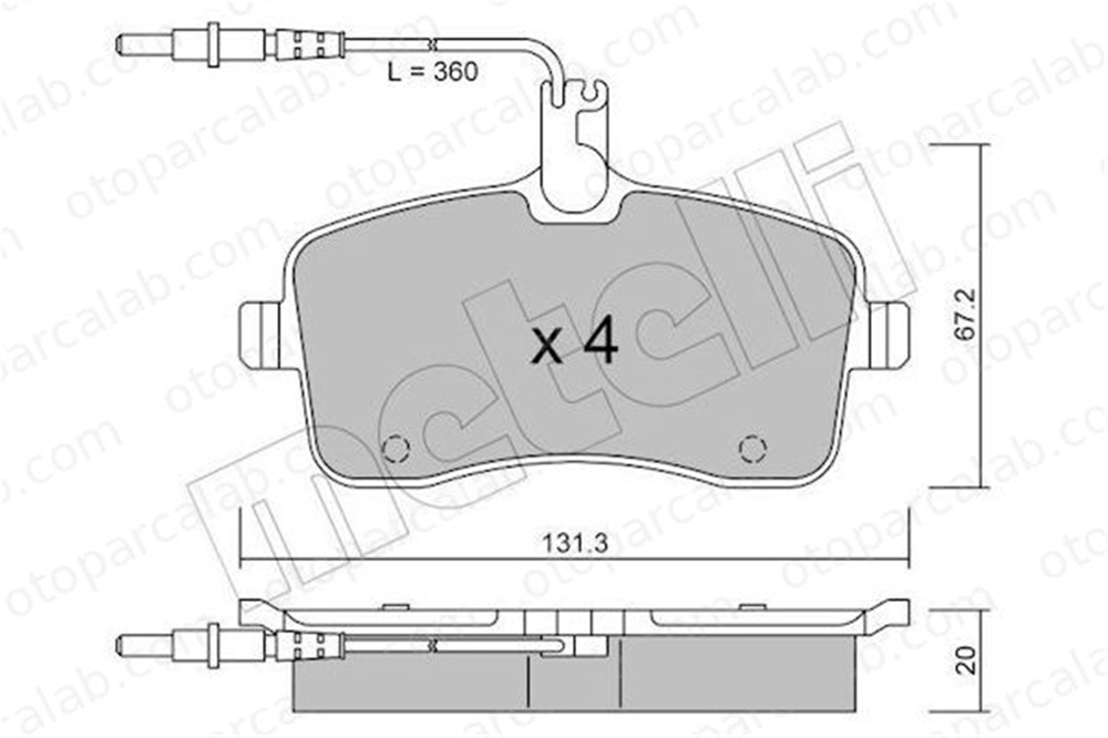AYD 60188BA Fren Disk Balata Ön PEUGEOT 407 SW 407 425277 425335