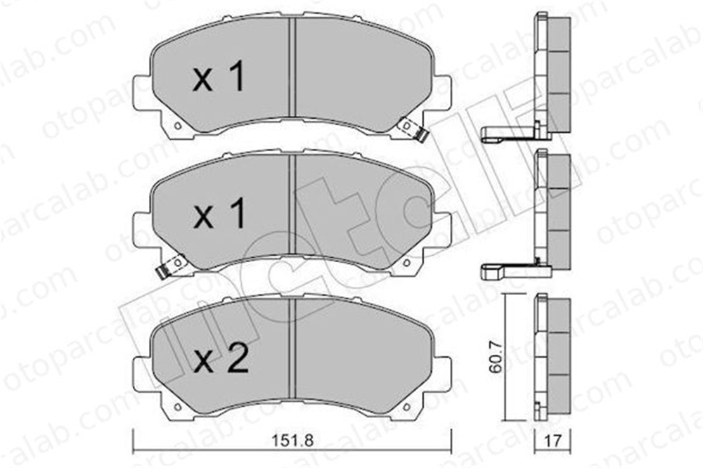 AYD 60196AA Fren Disk Balata Ön ISUZU D-MAX I D-MAX II 8980791040 8979474660
