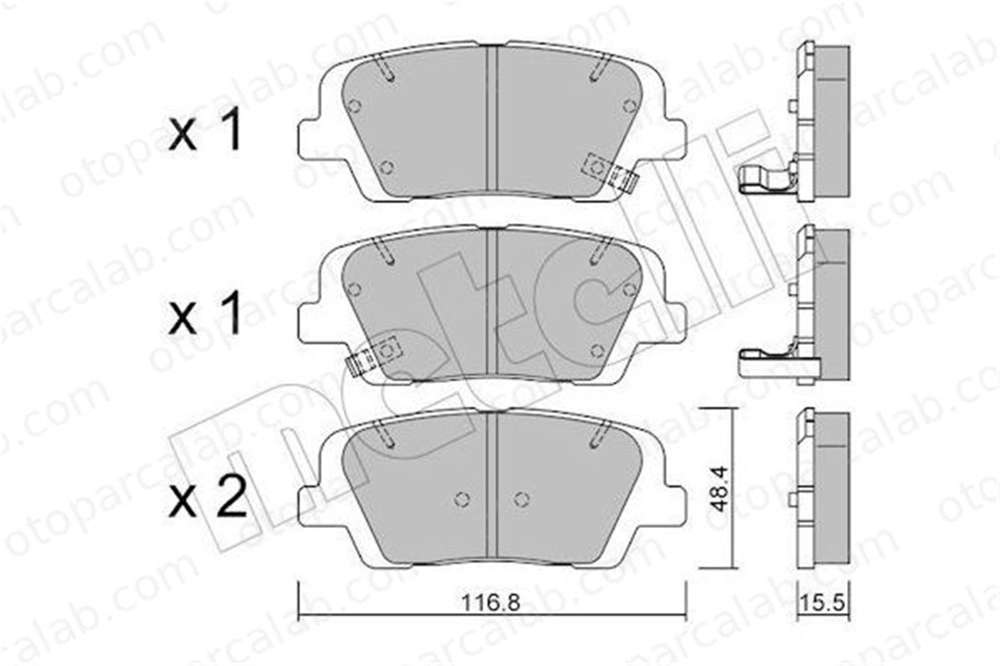 AYD 60224BA Fren Disk Balata Arka HYUNDAI SANTA FÉ III SANTA FÉ II 583022WA70 583023NA90
