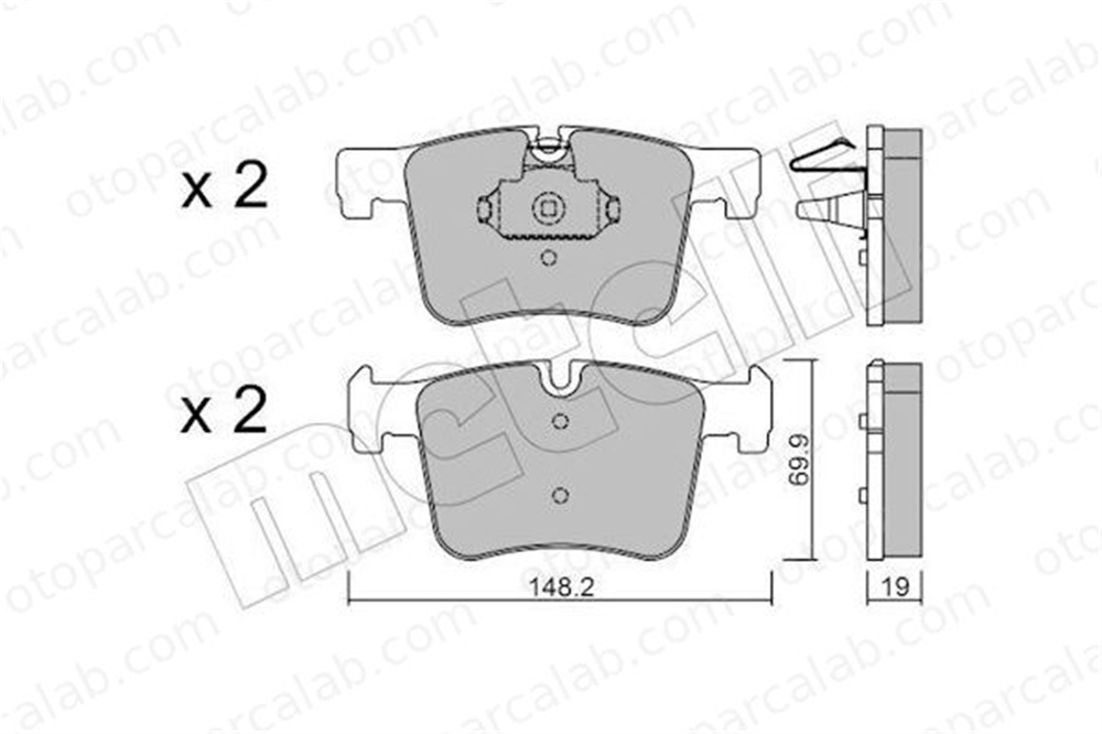 AYD 60232A Fren Disk Balata Ön BMW 3 3 Gran Turismo 34106799801 34106856191