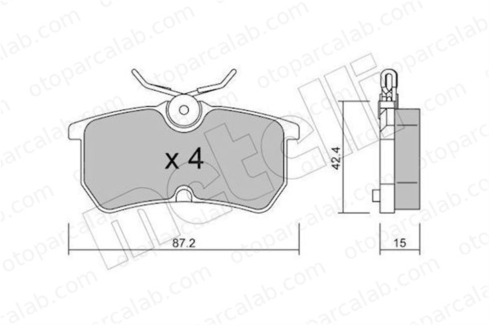 AYD 60238AA Fren Disk Balata Arka FORD FOCUS I FOCUS I Turnier C1BC2M008AC 1425407