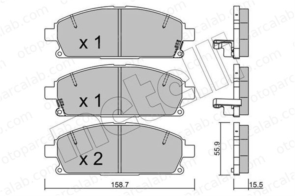 AYD 60242A Fren Disk Balata Ön NISSAN X-TRAIL I PATHFINDER II 410600W785 45022S3VA10