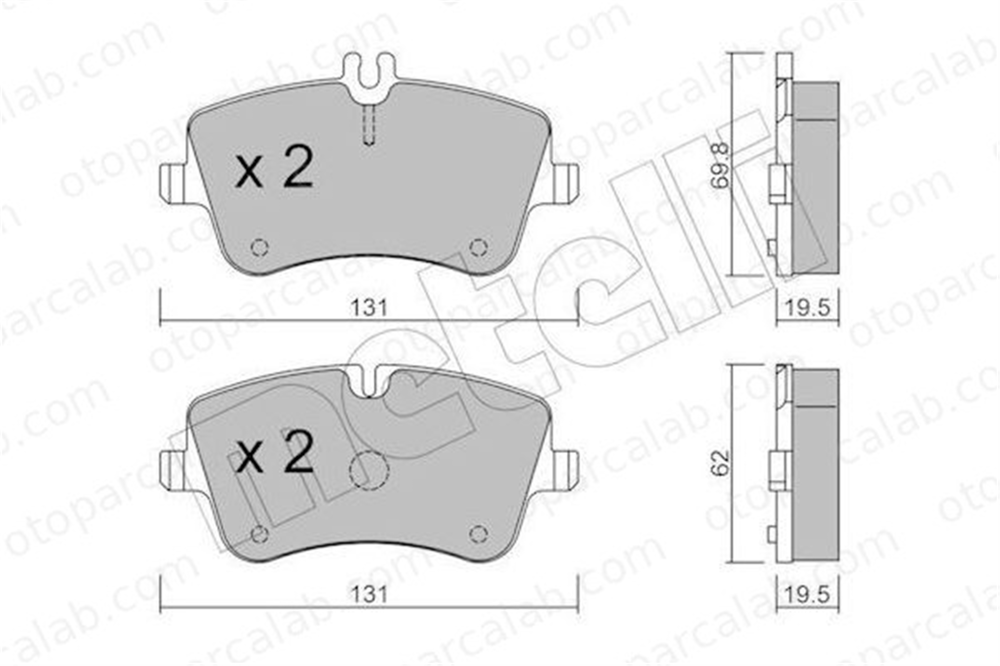 AYD 60269AA Fren Disk Balata Ön MERCEDES-BENZ C-SERISI C-SERISI T-Model 34202520 34209520