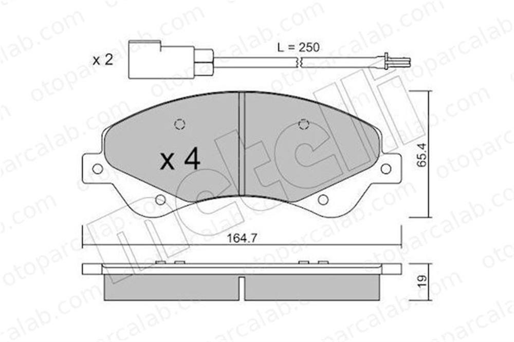 AYD 60273AA Fren Disk Balata Ön FORD TRANSIT Panelvan/Van TRANSIT Platform şasi 1371403 6C112K021BB