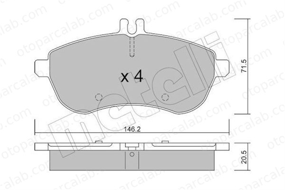 AYD 60279AA Fren Disk Balata Ön MERCEDES-BENZ C-SERISI C-SERISI T-Model 54201220 A0054201520
