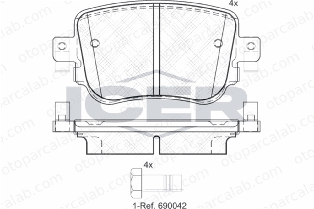 AYD 60319AA Fren Disk Balata Arka SEAT LEON ST LEON 5Q0698451F 8U0698451F