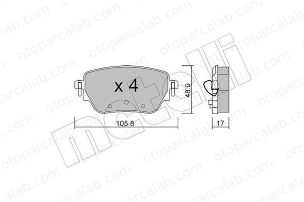 AYD 60328B Fren Disk Balata Arka MERCEDES-BENZ A-SERISI B-SERISI Sports Tourer A0004207500 4204502