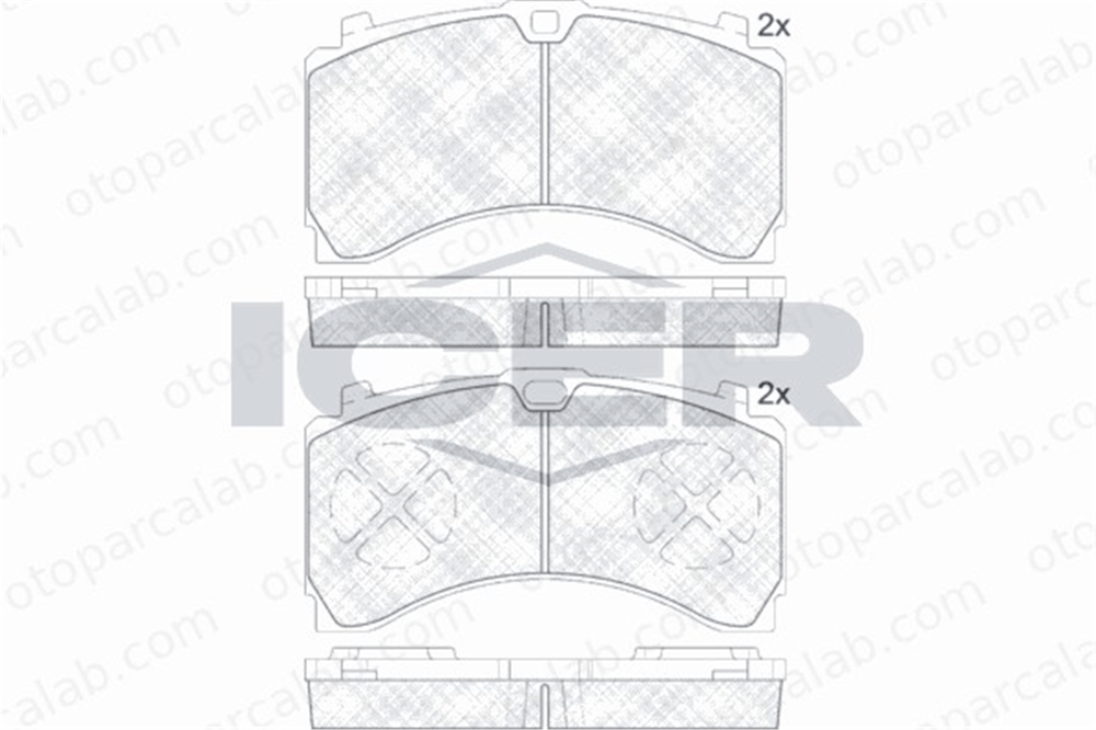 AYD 60336B Fren Disk Balata Arka MERCEDES-BENZ AROCS ACTROS MP4 / MP5 64201520 64205320WVA