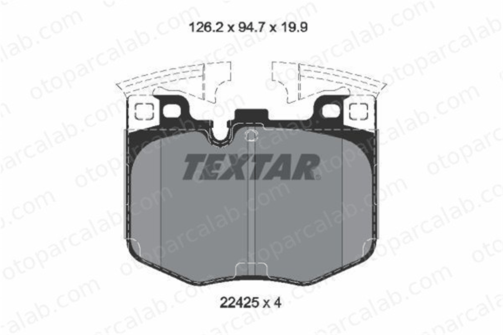 AYD 60352AA Fren Disk Balata Ön BMW 5 3 34116889572 6888458