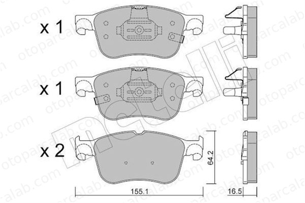AYD 60366AA Fren Disk Balata Ön FORD FOCUS IV FOCUS IV Turnier KTJX612K021AEA 2209149