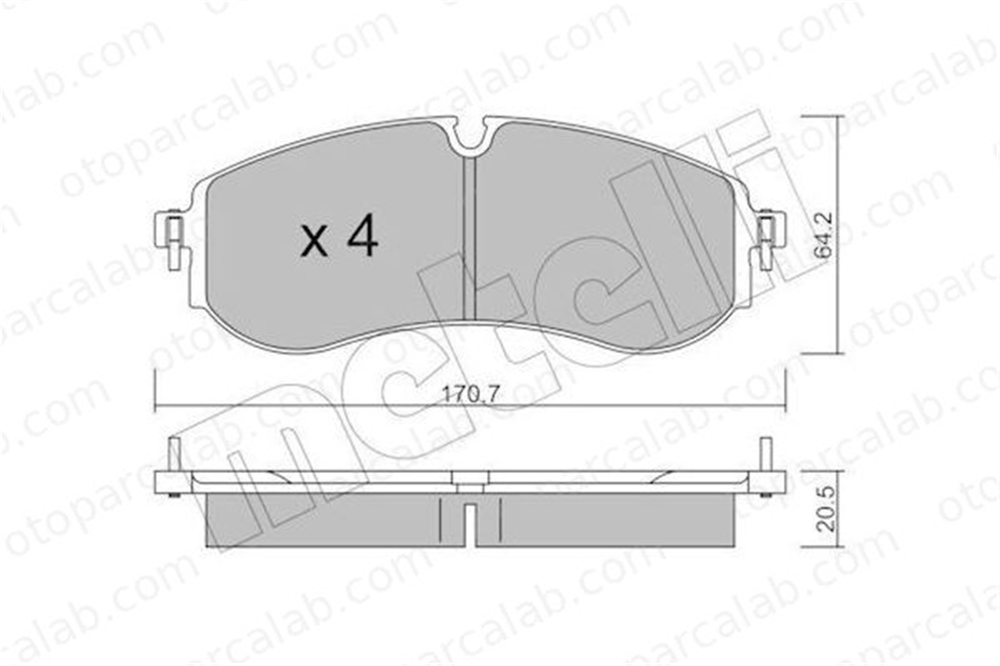 AYD 60435B Fren Disk Balata Arka VW CRAFTER Panelvan/Van MAN TGE Panelvan/Van 65508206007 2N0698451A