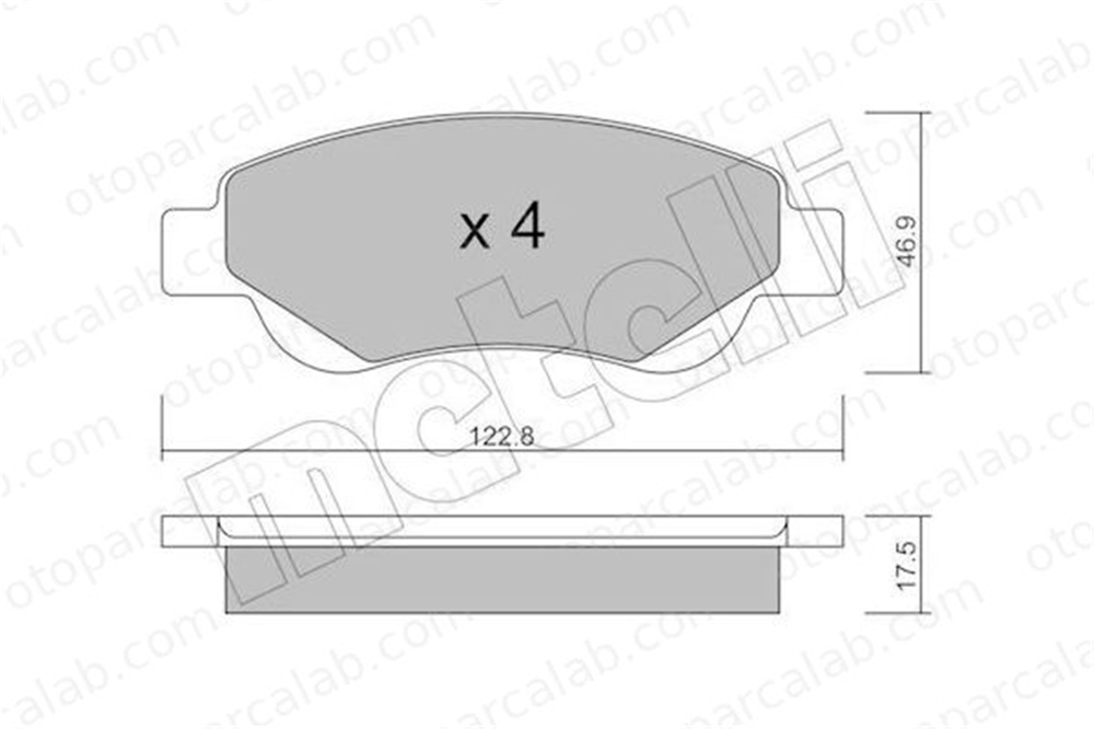 AYD 60438AA Fren Disk Balata Ön TOYOTA AYGO CITROËN C1 II 44650H020 425474