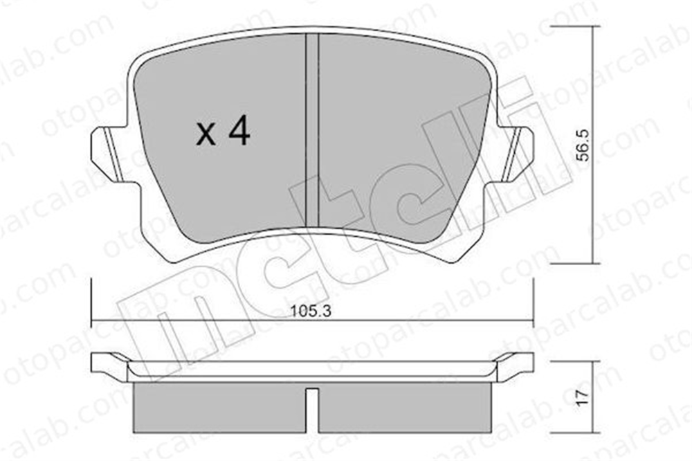 AYD 60454C Fren Disk Balata Arka VW TIGUAN PASSAT B6 1K0698451L 3AA698451