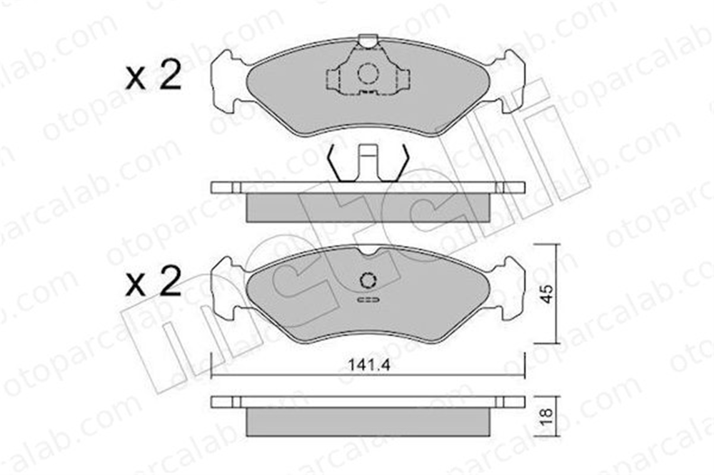 AYD 60464AA Fren Disk Balata Ön FORD FIESTA III FIESTA Kasa/büyük limuzin 6203650 1465126