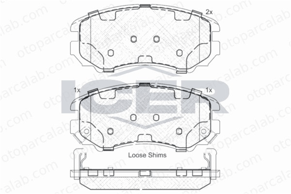 AYD 60557A Fren Disk Balata Ön HYUNDAI TUCSON KIA SPORTAGE II 581012HA00 581011FA50