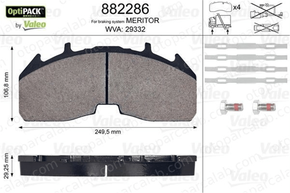 AYD 60566B Fren Disk Balata Ön veya Arka SCANIA R II P II 20190319 2127745