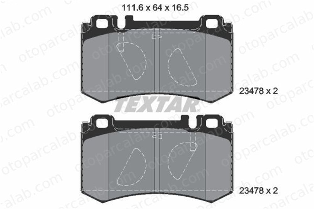 AYD 60577AA Fren Disk Balata Arka MERCEDES-BENZ SL CLS 3420622041 4230430