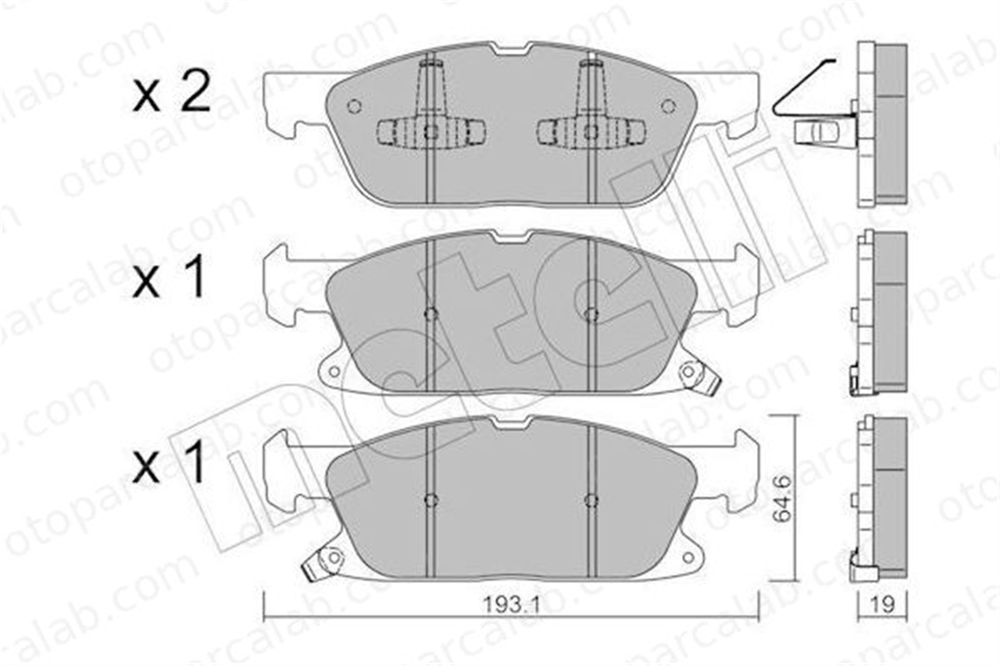 AYD 60598A Fren Disk Balata Ön FORD GALAXY III S-MAX KTJ1GC2K021AA E1GC2K021AC