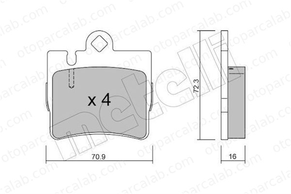 AYD 60634A Fren Disk Balata Arka MERCEDES-BENZ S-SERISI S-SERISI Coupe A0044209420 34200620