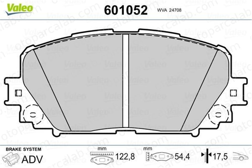AYD 60657A Fren Disk Balata Ön TOYOTA YARIS 446552270 44650D130