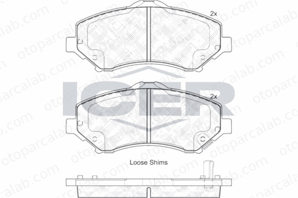 AYD 60698A Fren Disk Balata Ön DODGE JOURNEY FIAT FREEMONT 68044866AB 7B0698151A