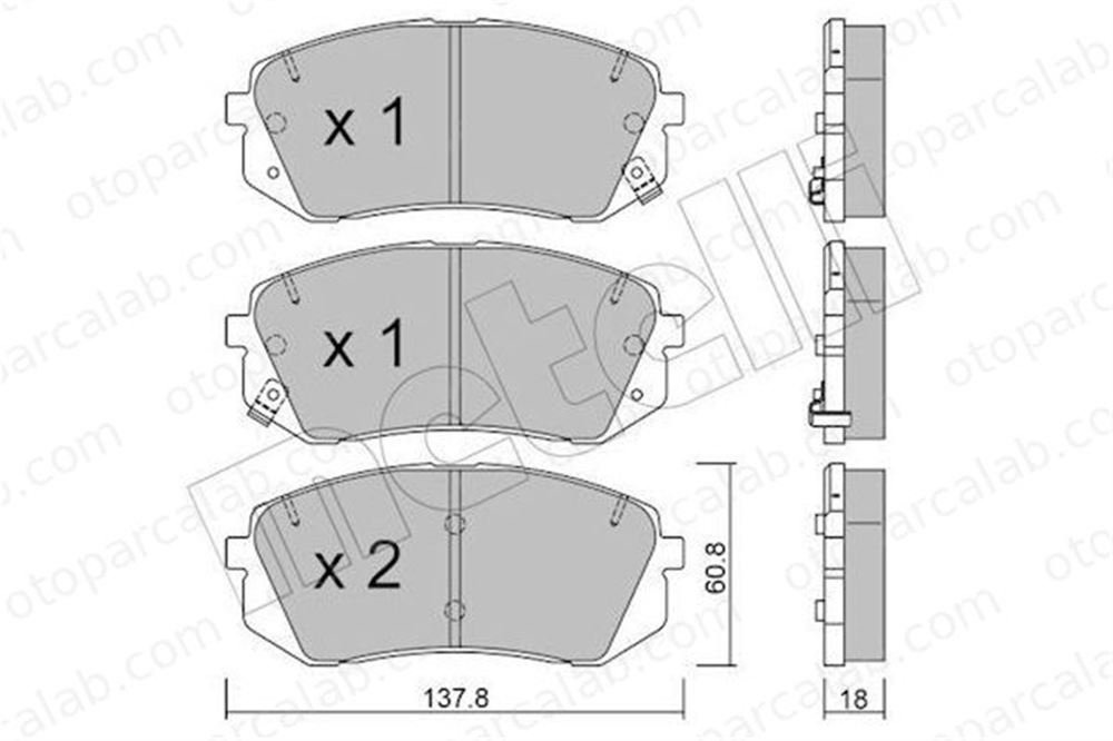 AYD 60714A Fren Disk Balata Ön HYUNDAI TUCSON KONA 58101D5A10 581013ZA06