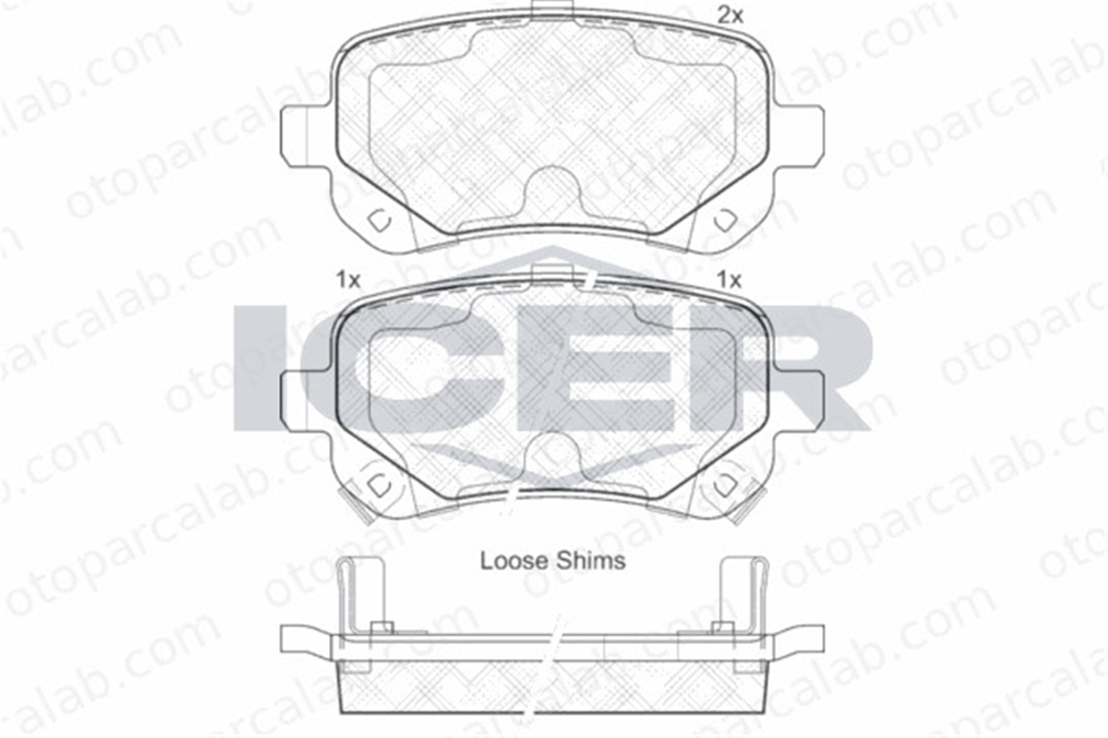 AYD 60773A Fren Disk Balata Arka DODGE JOURNEY FIAT FREEMONT K68029887AA K68029887AB