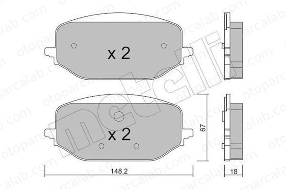 AYD 60874A Fren Disk Balata Ön PEUGEOT 508 II PARTNER Kasa/büyük limuzin 1647880280