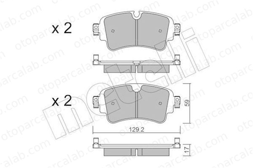 AYD 60931A Fren Disk Balata Arka AUDI A4 B9 Avant A4 B9 8W0698451L 4N0698451