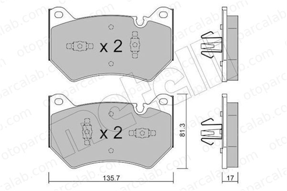 AYD 60936A Fren Disk Balata Ön AUDI Q5 Q5 Sportback 80A698151B 80A698151F