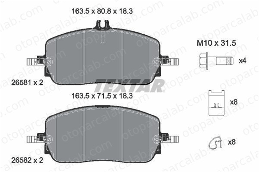 AYD 60954A Fren Disk Balata Ön MERCEDES-BENZ GLC Coupe 4211202 4200204