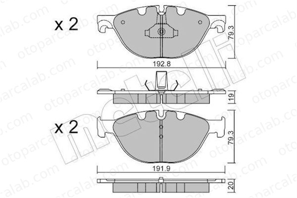 AYD 60971A Fren Disk Balata Ön BMW 7 5 Gran Turismo 34116775318 34112449268