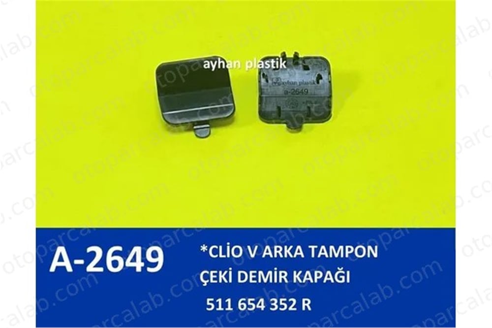 AYHAN OTO A2649 Tampon Çeki Demir Kapağı Arka RENAULT CLIO V 511654352R
