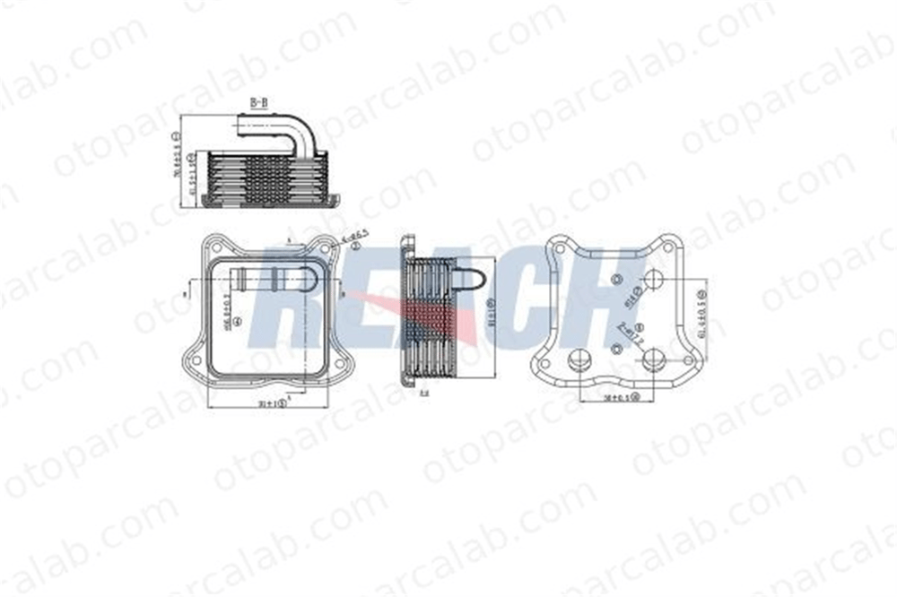 BARCHA 03F117021A Motor Yağ Soğutucu SKODA RAPID SEAT IBIZA IV 3F117021A 03F117021A