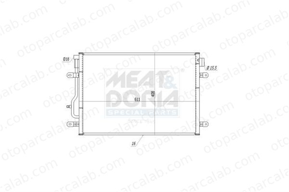 BEHR 8FC 351 343-364 Klima Radyatörü AUDI A4 B6 A4 B6 Avant 8E0260403D 8E0260401D