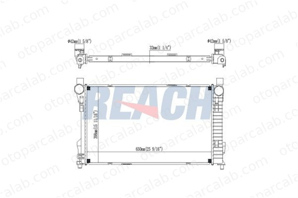 BEHR CR 1476 000S Su Radyatörü MERCEDES-BENZ C-SERISI C-SERISI T-Model A2035002303 2035000803