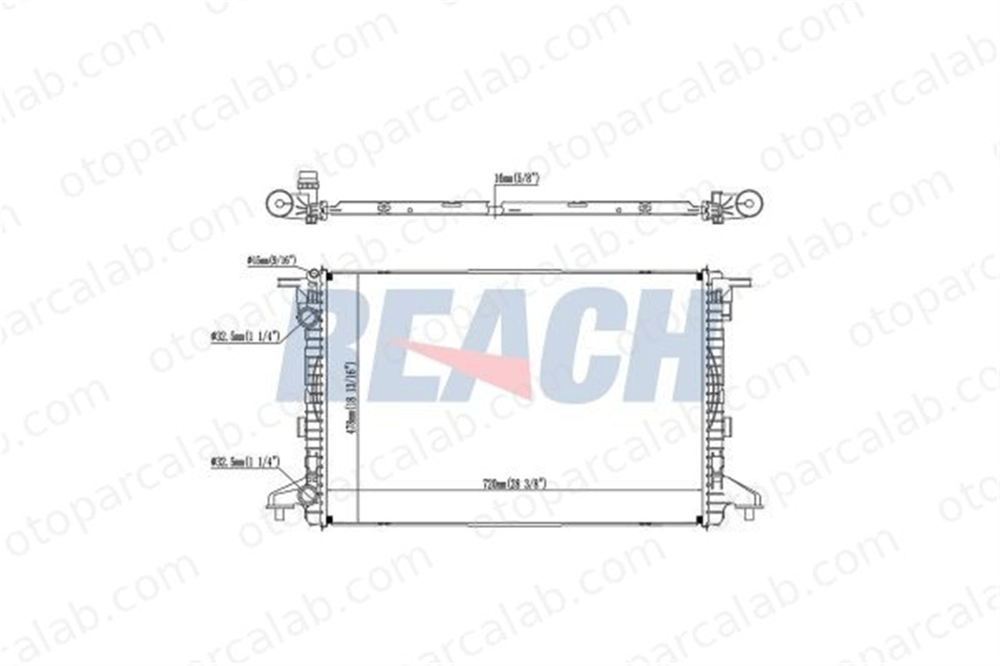 BEHR CR 2176 000P Su Radyatörü AUDI A4 B9 A4 B9 Avant 8W0121251K 8W0121251J