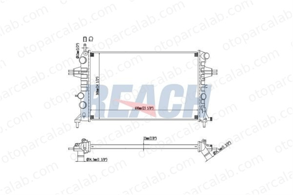 BEHR CR 228 000S Su Radyatörü OPEL ASTRA G Station wagon ASTRA G Sedan 1300257 1300189