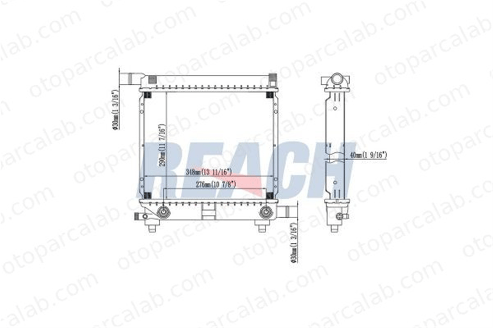 BEHR CR 255 000S Su Radyatörü MERCEDES-BENZ 190 124 Sedan A2015004603 2015000603