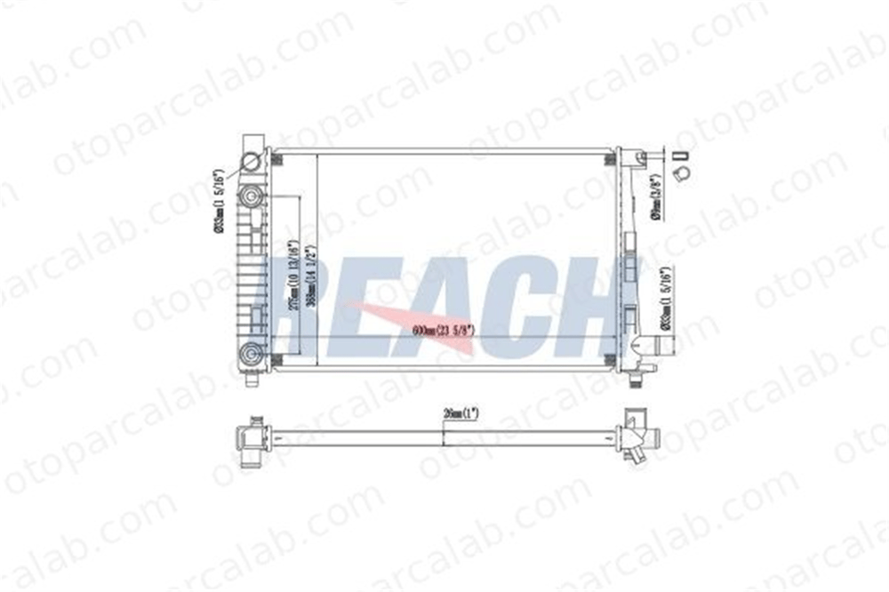 BEHR CR 324 000S Su Radyatörü MERCEDES-BENZ A-SERISI A1685001602 1685001102