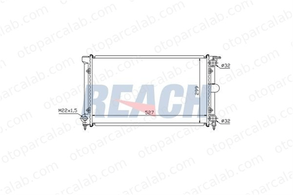 BEHR CR 340 001S Su Radyatörü VW GOLF II GOLF I Cabriolet 321121253BN 1L0121253B