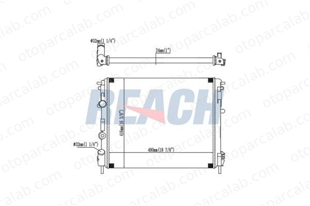 BEHR CR 35 000S Su Radyatörü DACIA LOGAN RENAULT KANGOO 8200033831 6001545765