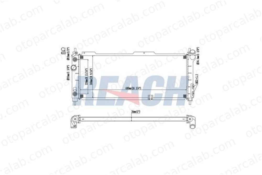 BEHR CR 357 000S Su Radyatörü OPEL CORSA B TIGRA 1300153 1300152